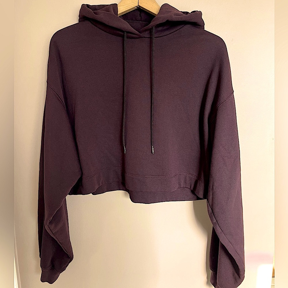 ALO Yoga Cropped Double Take Hoodie